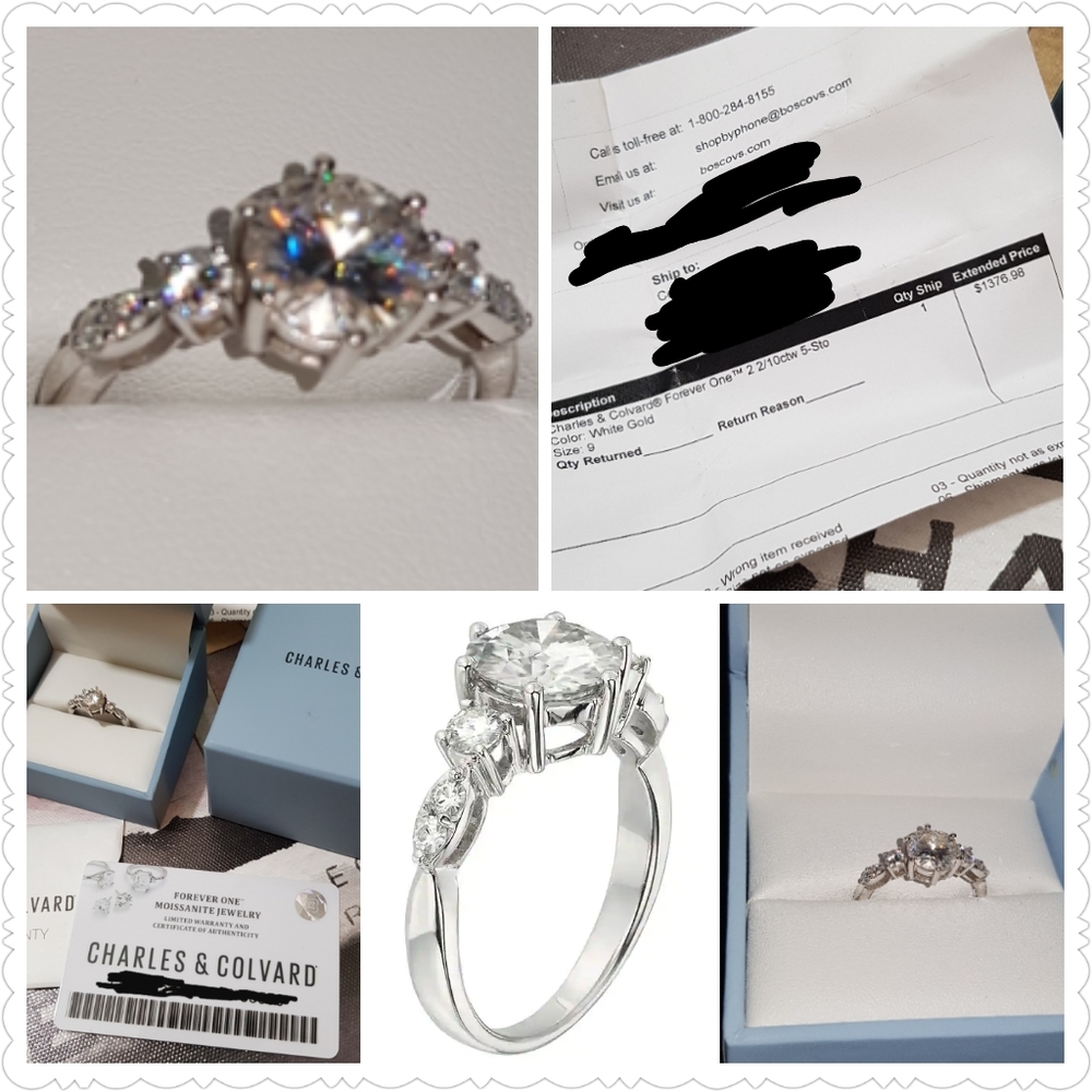 💍14k Gold Moissanite Ring by Charles & Colvard 💍